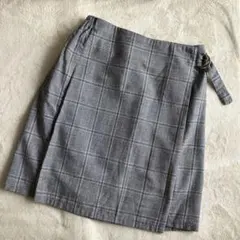 ARCHIIVES⭐︎ミニラップスカート⭐︎グレーチェック柄⭐︎後ろゴムあり