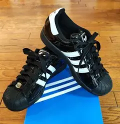 【美品】adidas SUPERSTAR Ⅱ 26.5cm ブラック ホワイト