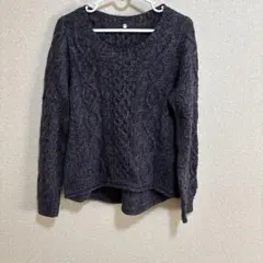 無印良品 ケーブル編み 長袖ニット Mサイズ
