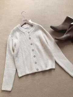 新品☆ロペピクニックマシンウォッシャブルカーディガンM