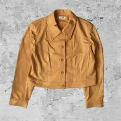 00's vintage 黄色　ジャケット　短丈　y2k パンク