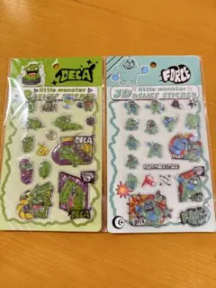 DECA & FORCE 3Dレリーフモンスターステッカー2枚セット