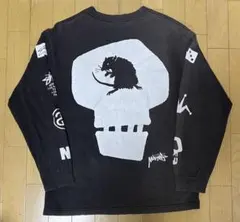 【希少】STUSSY マルチロゴ ロンT ラットスカル