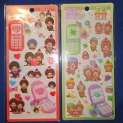 【正規品】平成はっぴーフォン　モンチッチ シール　ステッカー