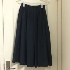 サマンサモスモス（SM2）☆消しプリーツスカート　ネイビー　フリーサイズ