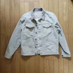 GAP 1969 コーデュロイ襟 ワークジャケット ライトグレー XL