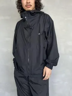 DANTON　ナイロンフードジャケット　ブラック