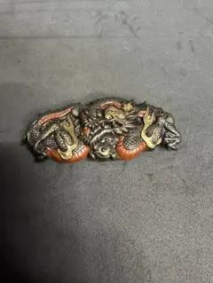 時代物 木彫獅子頭 朱塗金彩 大型45.5㎝ 獅子舞 神楽面 魔除 縁起物