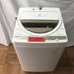 TOSHIBA   東芝　洗濯機　AW-6GM1   2022年製  6㎏ Amazon.co.jp: 東芝 全自動洗濯機 6kg グランホワイト AW-6GM1(W