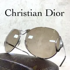 Christian Dior ロゴメタル ハーフリムレス サングラス Y2K - メルカリ