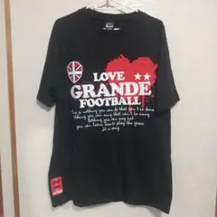 GRANDE FOOTBALL Tシャツ ブラック L　COTTON１００％のサムネイル