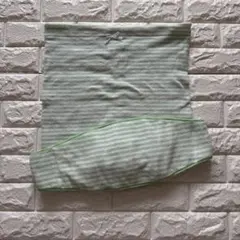 犬印本舗 妊婦帯 腹巻き ミントグリーン ストライプ　3L