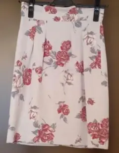 PROPORTION 花柄 タイトスカート ひざ丈 S 美品