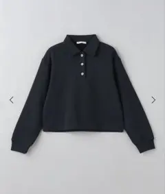 beauty &youth コットン裏毛 ショートポロスウェット プルオーバー