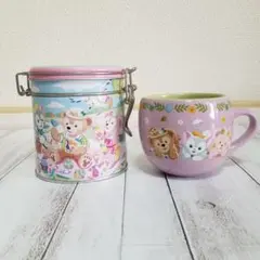 ダッフィー&フレンズ スーベニアカップ&紅茶缶
