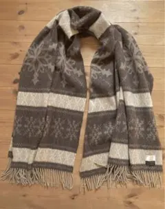 美品【BEGG×IENA】別注ノルディック柄ウールアンゴラストール ベグ イエナ