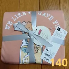 GU　トムとジェリー　コットンラウンジセット　ライトオレンジ　140　新品