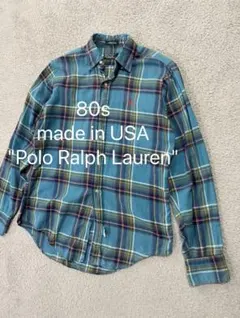 【希少USA製】Polo Ralph Lauren 80s チェックシャツ　M
