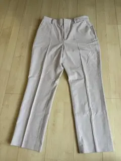 【美品】ユニクロ レディースストレッチパンツ Lサイズ ピンクベージュ きれいめのサムネイル
