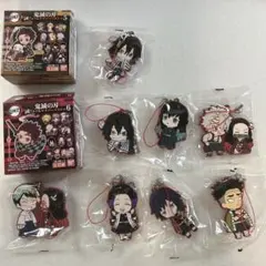 鬼滅の刃　カプセルラバーマスコット　8点セット売り