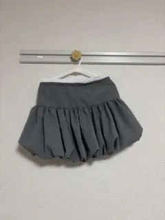 グレー フレアミニスカート