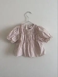 【美品】ZARA キッズ トップス 女の子 100 ストライプ 半袖