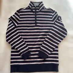 よっしー様専用　Kent　ケント　ストライプハーフジップスェットシャツ　M