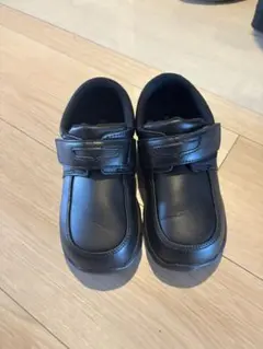 入学式に！瞬足 ローファー 19cm ブラック フォーマルシューズ 革靴