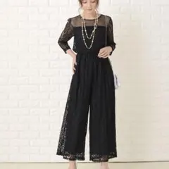 オケージョンパンツドレス　黒