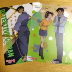 新品　名探偵コナン 服部平次＆遠山和葉　２枚セット　クリアアートボード
