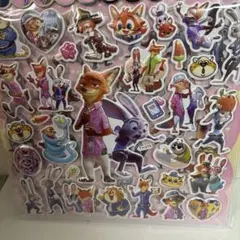 ズートピア　ぷくぷくシール2枚セット　2