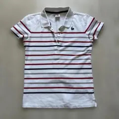 le coq sportif ストライプ 半袖ポロシャツ