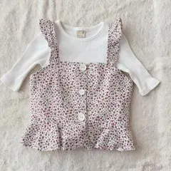 〇 petit main 七分袖カットソー＆チュニック 2点セット 120