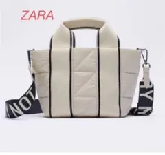 ZARA テキストクロスボディバッグ