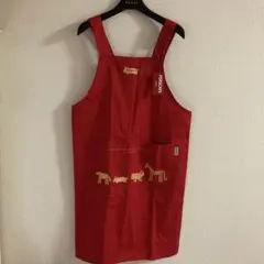 新品　PERSON’S パーソンズ　エプロン　アニマル刺繍