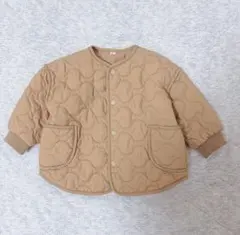 après les cours ベージュ キルティングアウター 90