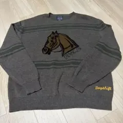 RVCA 馬刺繍 モスグリーン　セーターのサムネイル