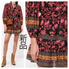 新品 alice+olivia アラベスクアートフローラルプリント ワンピース