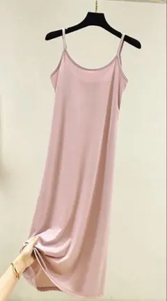 新品即購入可 インナーキャミワンピ ピンクパープル