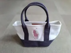 《美品》RALPH LAUREN ポロ・ラルフローレン トートバッグ ミニ