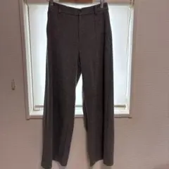 ユニクロ　ブラッシュドジャージーワイドパンツ