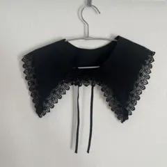 つけ襟　レース　ブラック