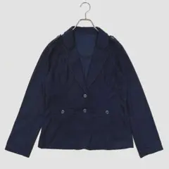 美品　フェリシモ　（L）　ジャケット　テーラード　カットソー　春夏　エポーレット