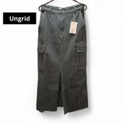 Ungrid ワークデザインスリットデニムスカート