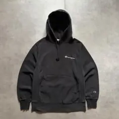 00s champion リバースウィーブ パーカー ブラック 無地 メキシコ製