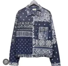 KAPITAL バンダナネイビー 長袖シャツのサムネイル