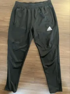 adidas テーパードジャージパンツ　ブラック　2XO