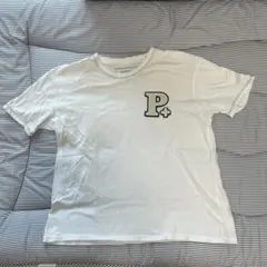 PAPAS パパス 半袖Tシャツ 胸ロゴ ホワイト