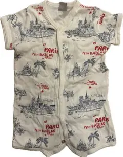 PETIT BATEAU パリ風景ロンパース 3m