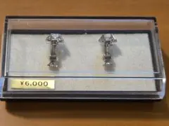 花型クリスタルイヤリング　値下げしました